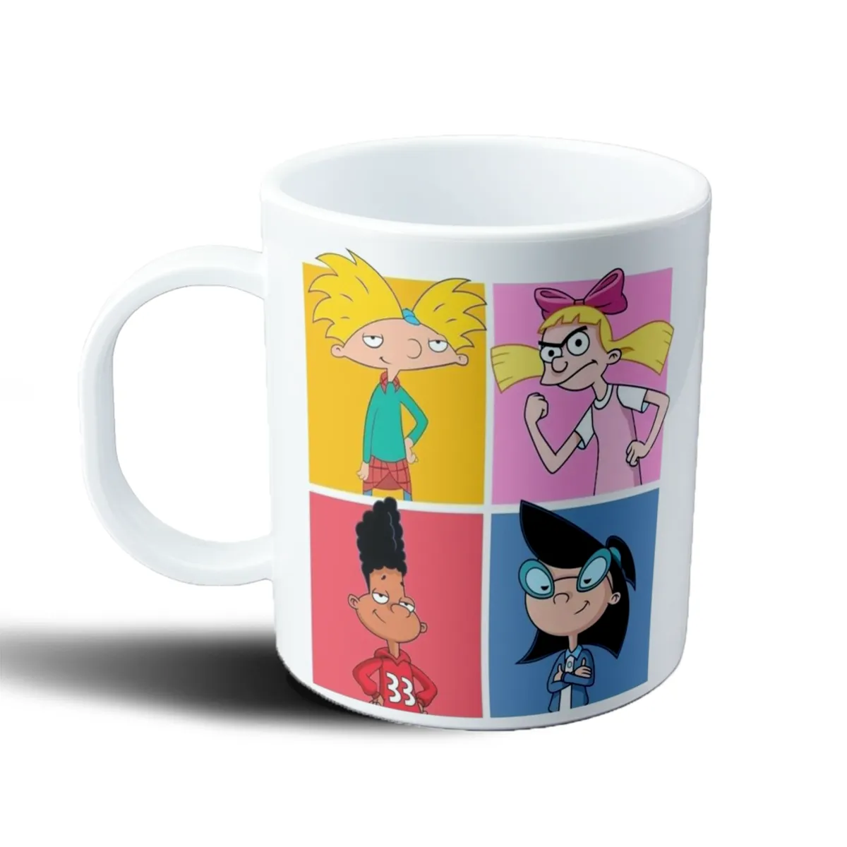 Taza de Plástico Hey Arnold Personajes Pop Art - vista 2