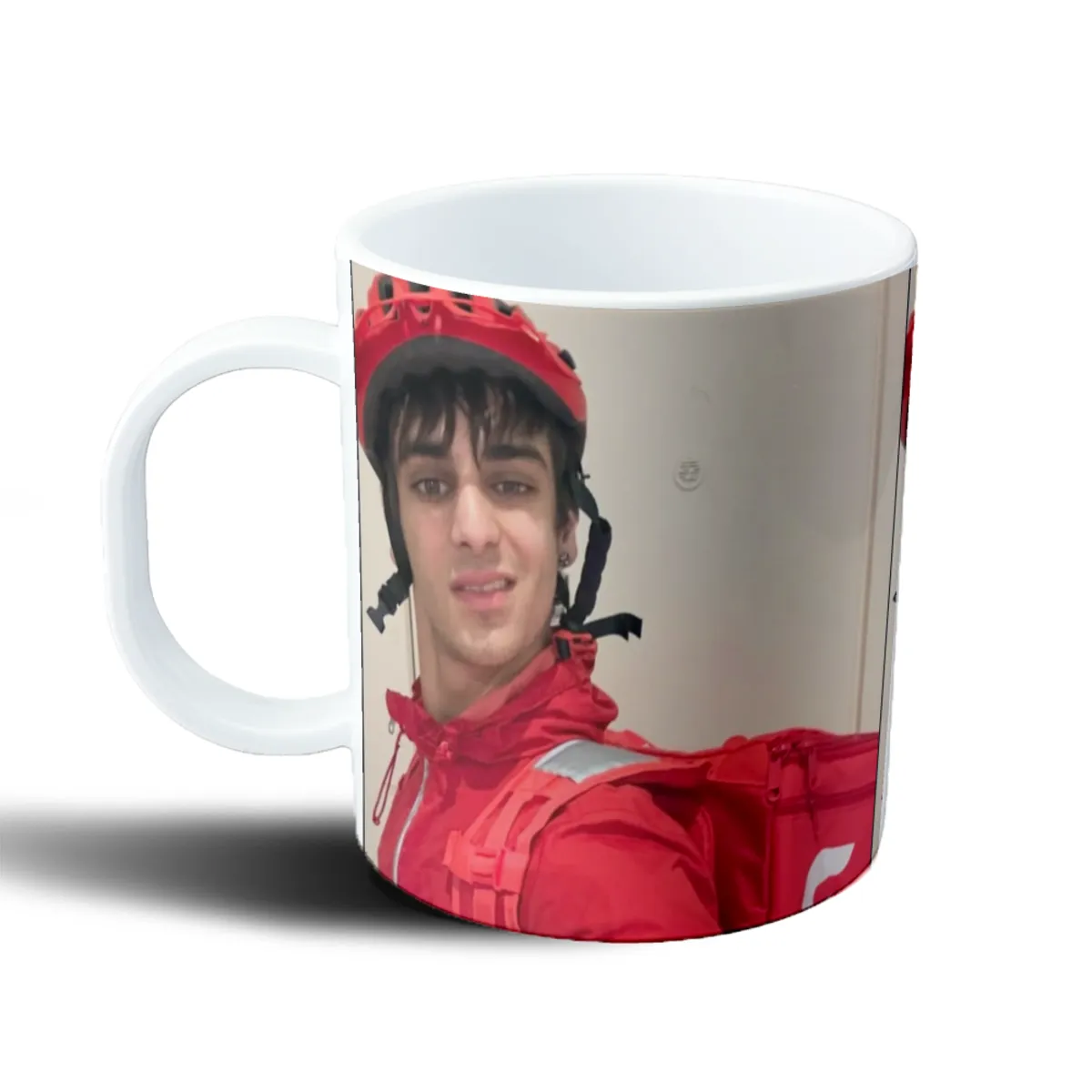 Taza de Plástico Hilario Jose Repartidor Casco Rojo - vista 2