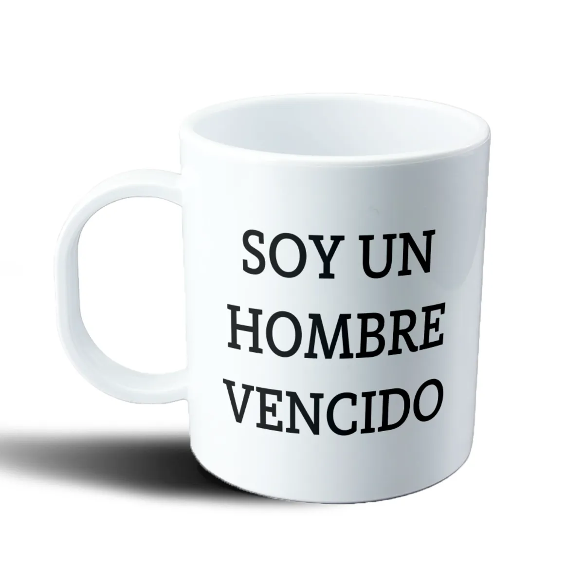 Taza de Plástico Hombre Vencido Soy un Hombre Vencido - vista 2