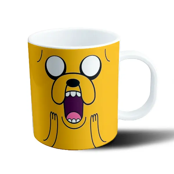 Taza de Plástico Hora de Aventura Jake Asustado
