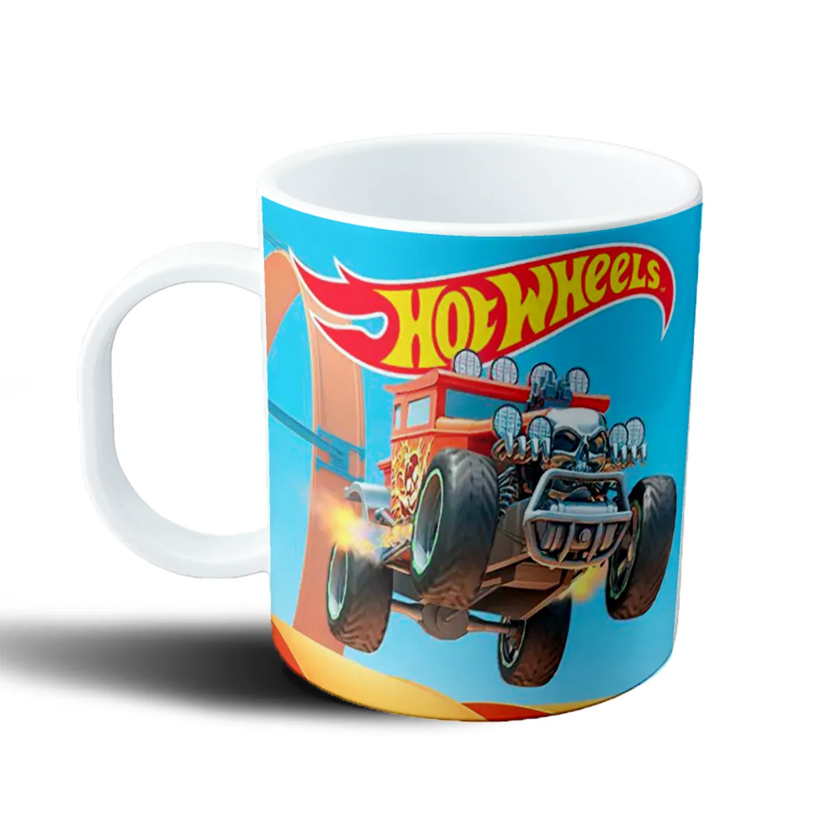 Taza de Plástico Hot Wheels Auto con Calavera - vista 2
