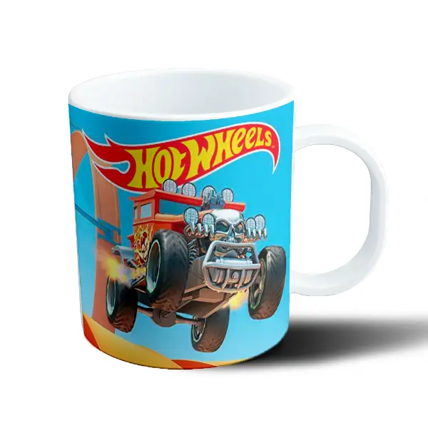 Taza de Plástico Hot Wheels Auto con Calavera