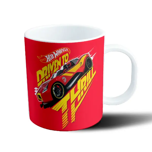 Taza de Plástico Hot Wheels Driven to Thrill Auto Rojo