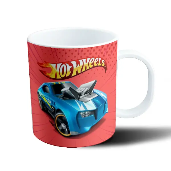 Taza de Plástico Hot Wheels Auto Azul
