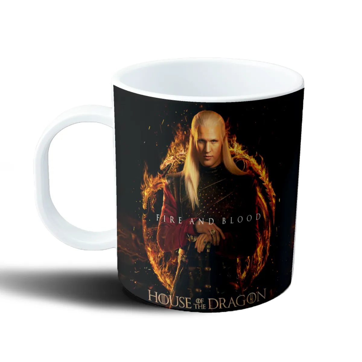 Taza de Plástico House of the Dragon Daemon Targaryen Fire and Blood - vista 2