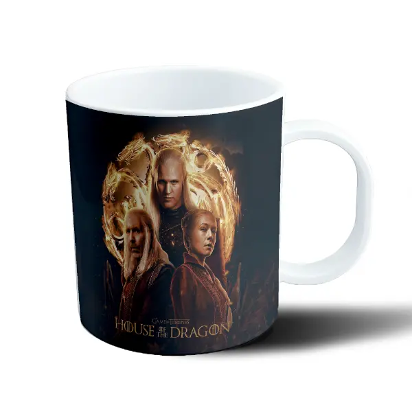 Taza de Plástico House of the Dragon Targaryen Daemon Rhaenyra Aemond