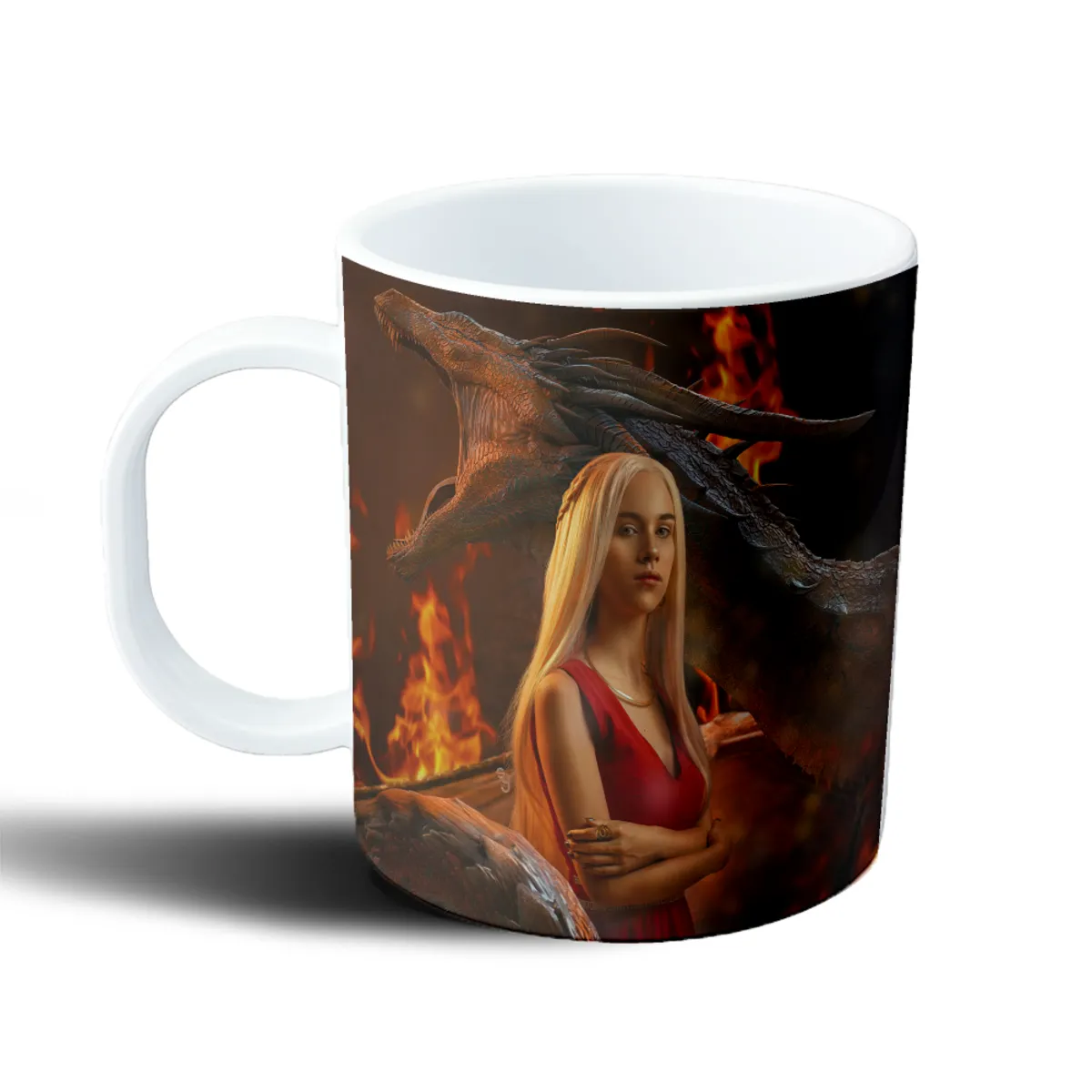 Taza de Plástico House of The Dragon Daenerys con Dragón - vista 2
