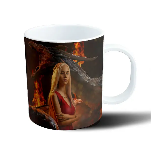 Taza de Plástico House of The Dragon Daenerys con Dragón