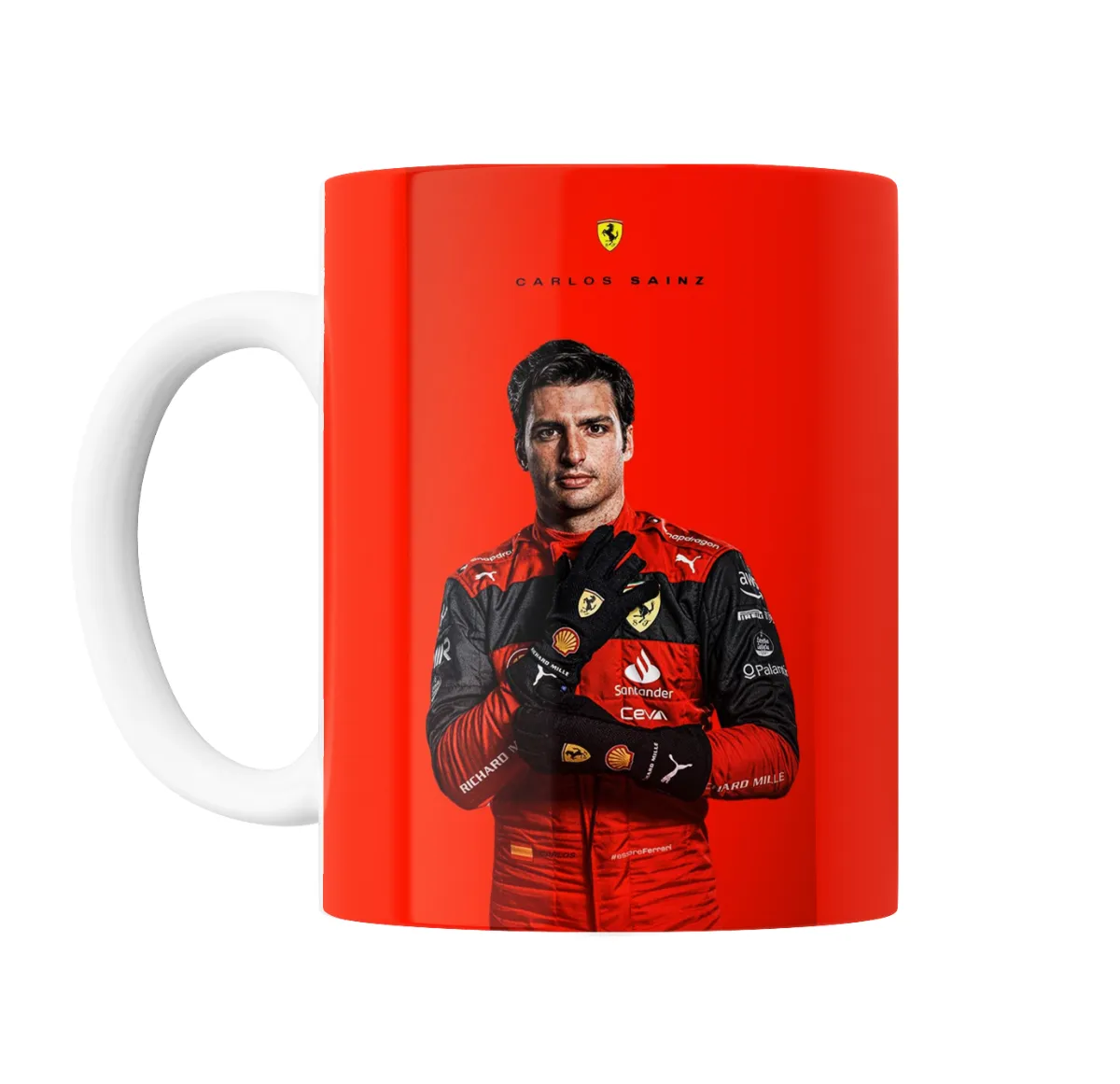Taza de Cerámica Carlos Sainz Ferrari Overol - vista 2
