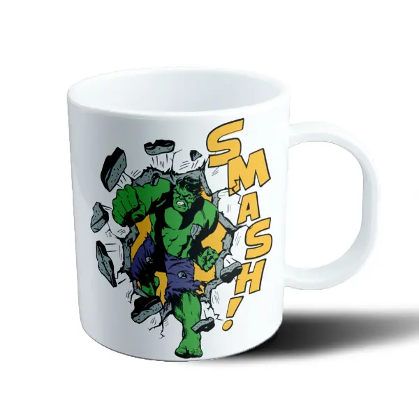 Taza de Plástico Hulk Smash Vintage Comic