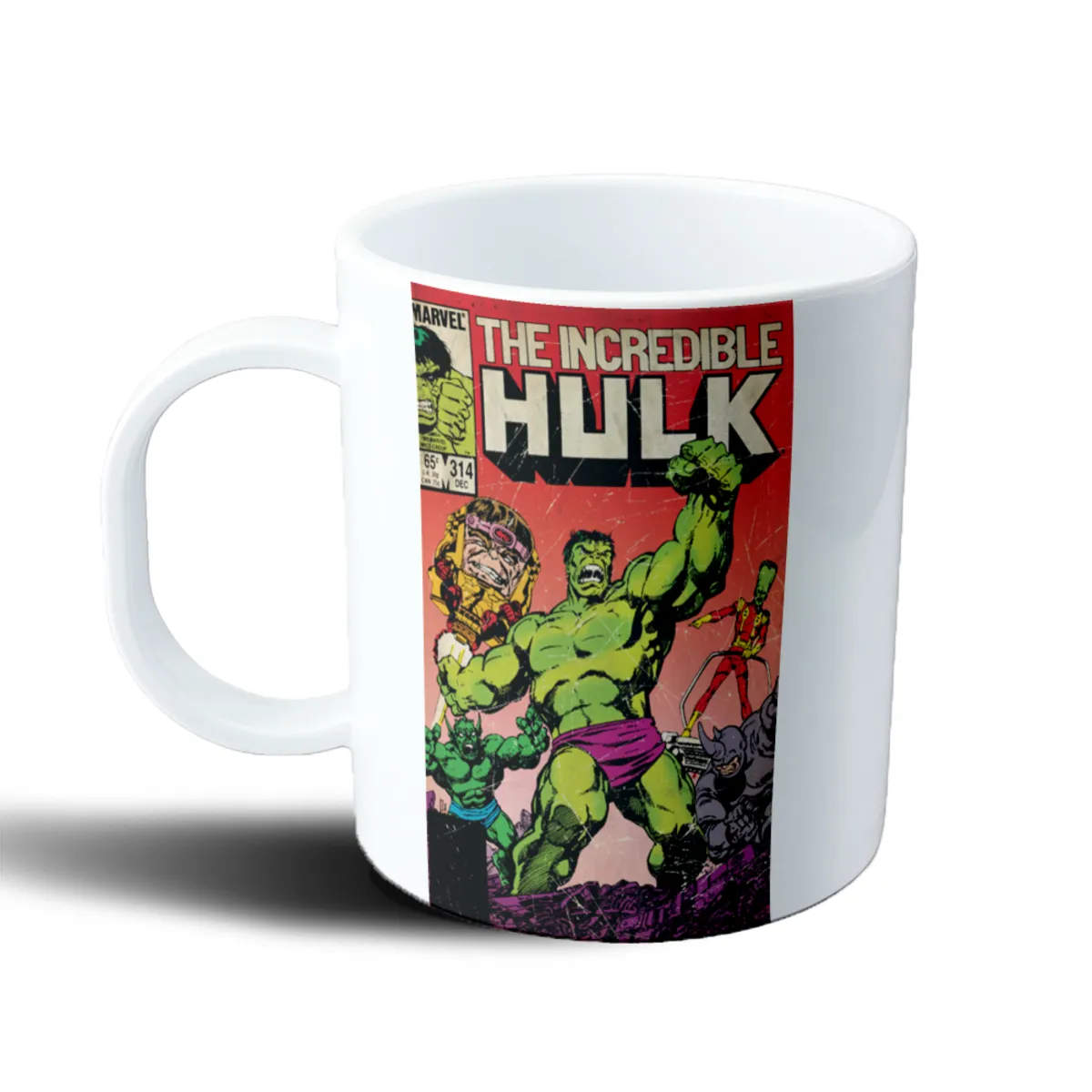 Taza de Plástico Hulk Portada The Incredible Hulk 314 - vista 2