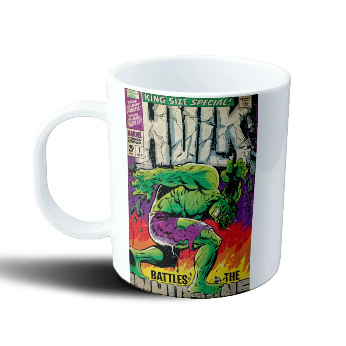 Taza de Plástico Hulk Portada Comic King-Size Special - vista 2