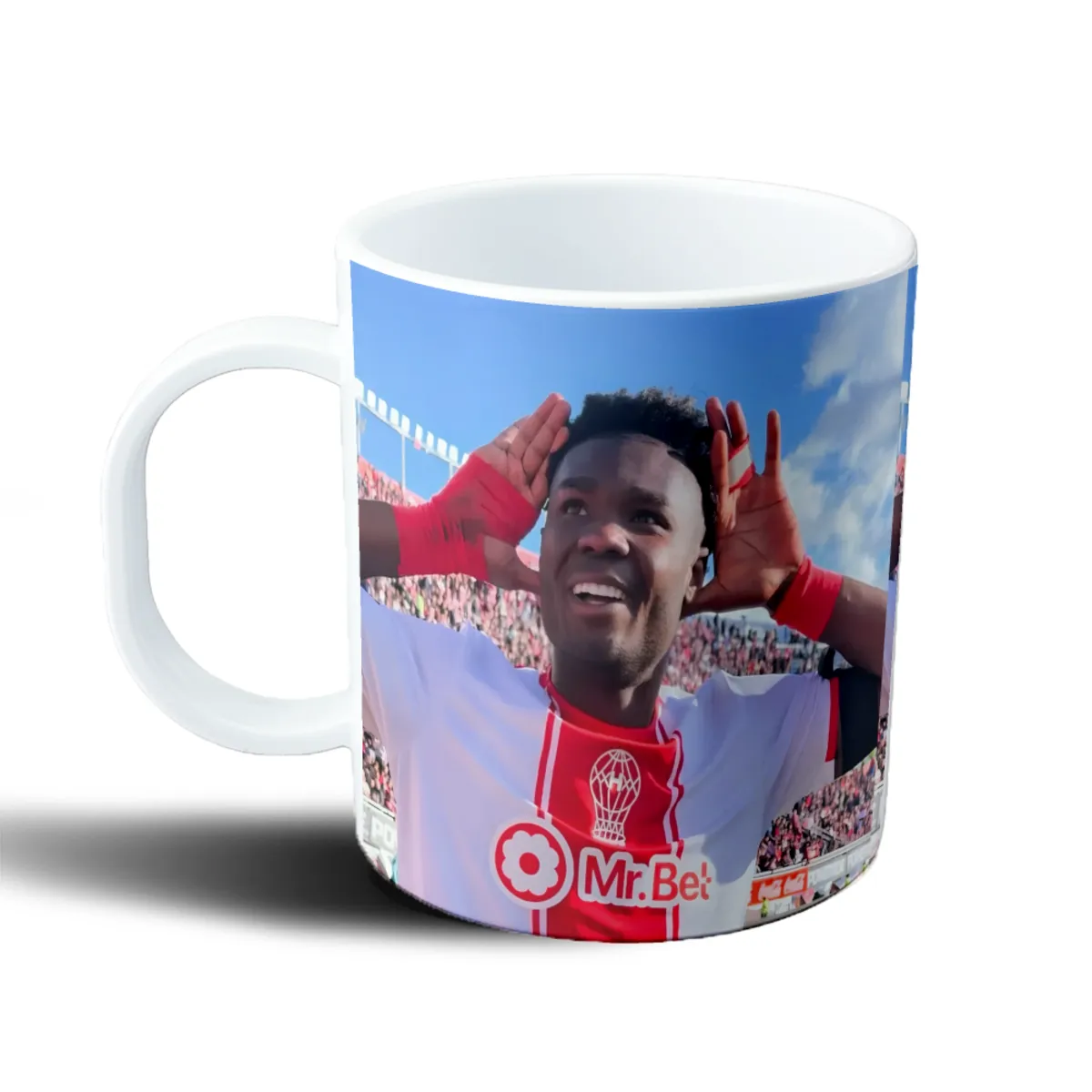 Taza de Plástico Huracán Jugador Celebrando con la Hinchada Caicedo - vista 2