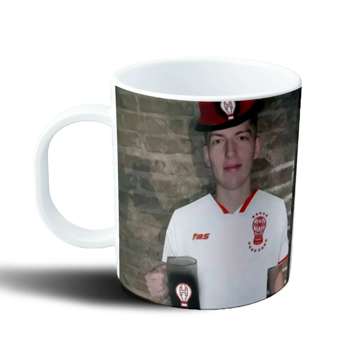 Taza de Plástico Huracán Hincha con Gorro y Chopp - vista 2