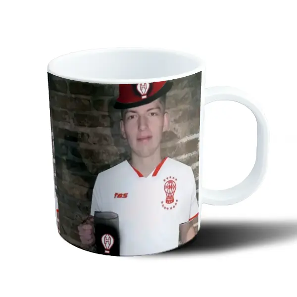Taza de Plástico Huracán Hincha con Gorro y Chopp