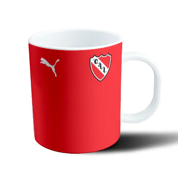 Taza de Plástico Independiente Camiseta Roja con Escudo
