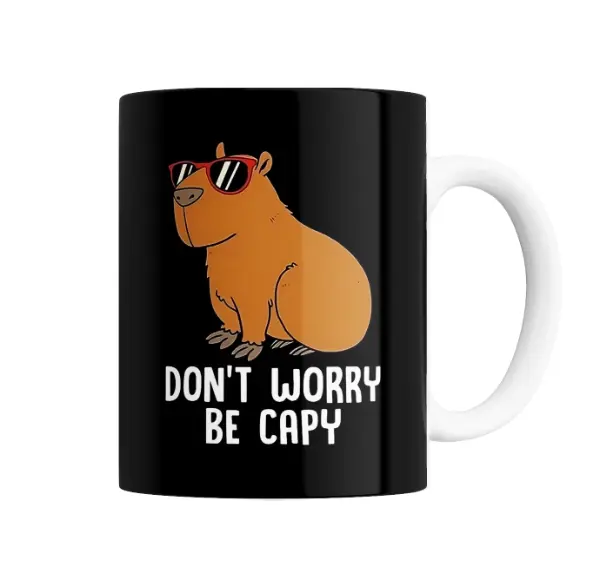 Taza de Cerámica Carpincho Don't Worry Be Capy