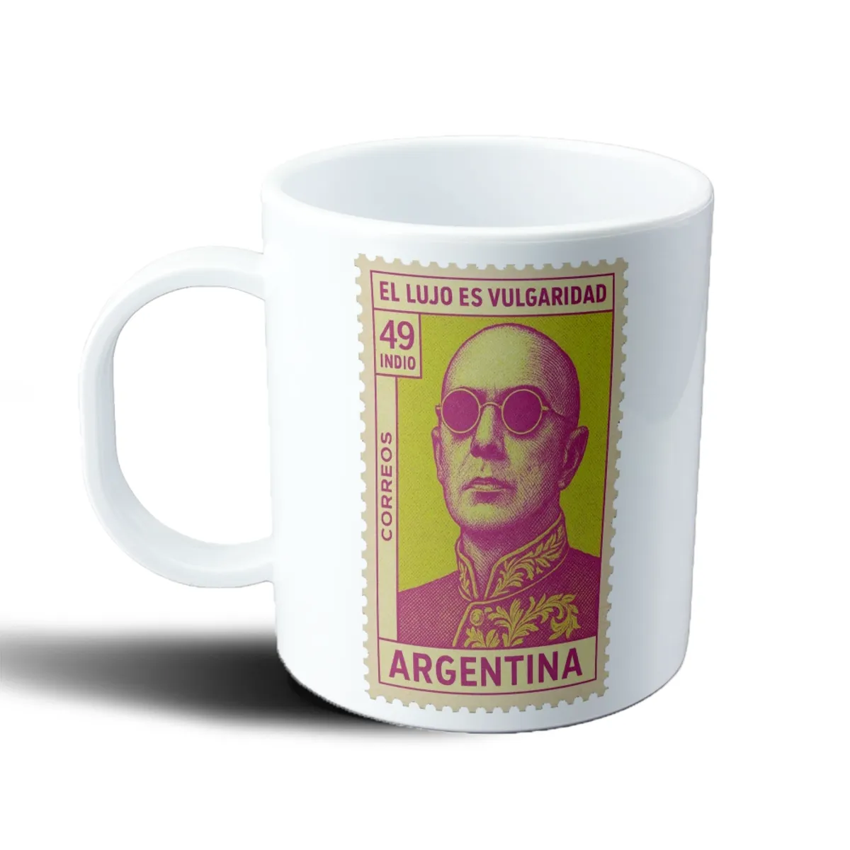 Taza de Plástico Indio Solari Sello El Lujo es Vulgaridad - vista 2