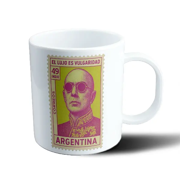 Taza de Plástico Indio Solari Sello El Lujo es Vulgaridad