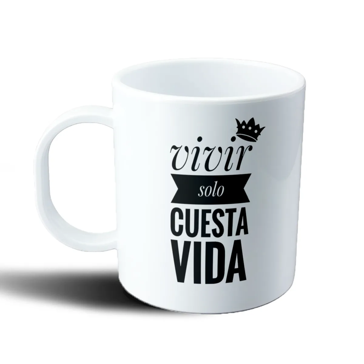 Taza de Plástico Indio Solari Vivir solo cuesta vida - vista 2