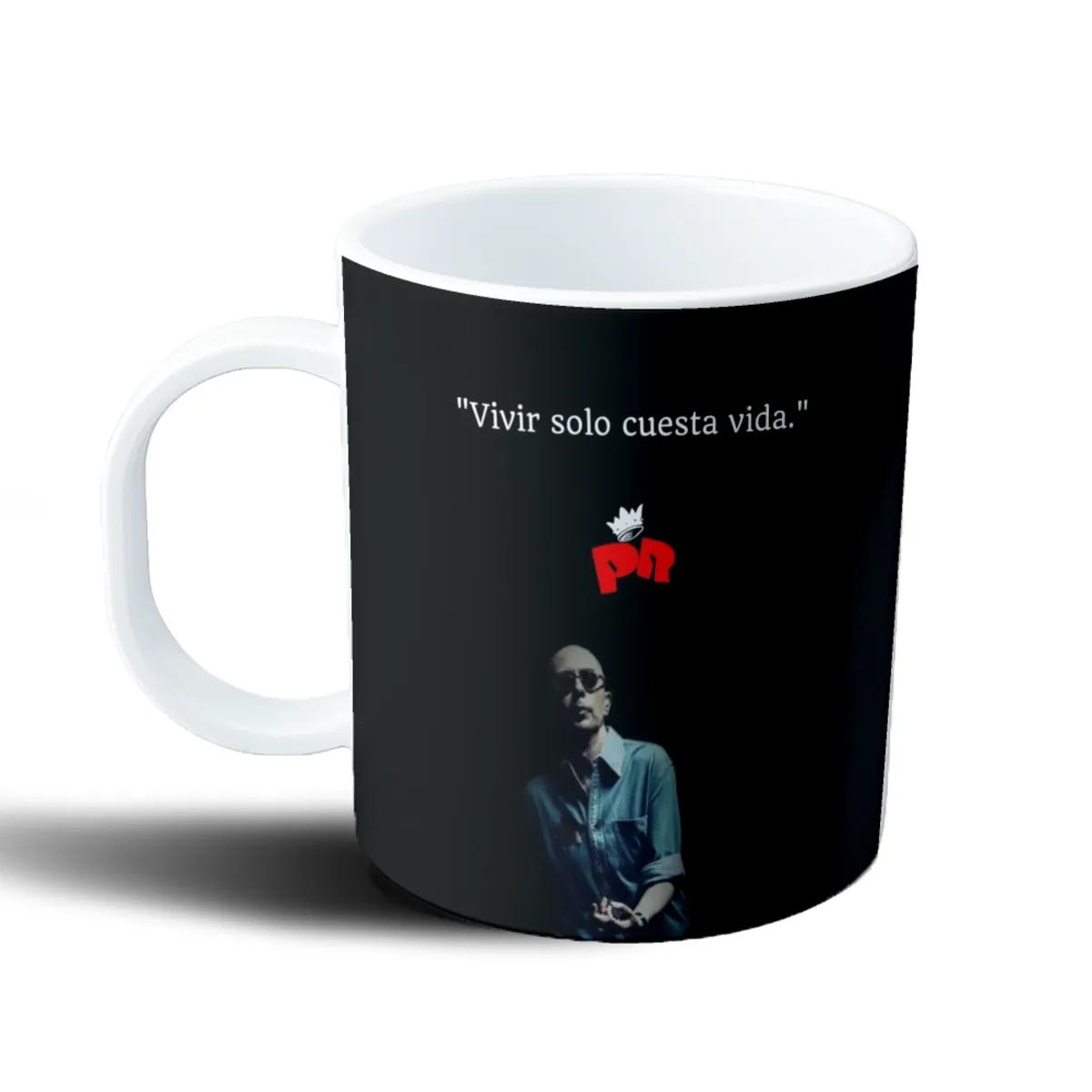 Taza de Plástico Indio Solari Vivir solo cuesta vida - vista 2