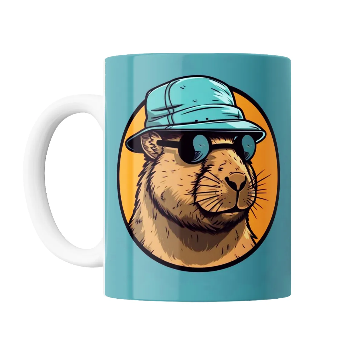 Taza de Cerámica Carpincho con Gorro y Lentes - vista 2
