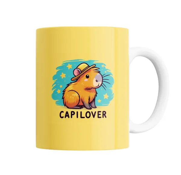 Taza de Cerámica Capilover Carpincho con Sombrero