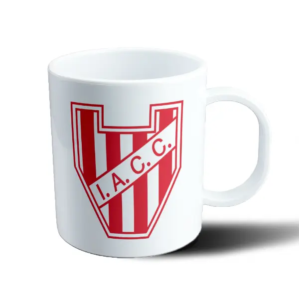 Taza de Plástico Instituto Escudo Rojo y Blanco