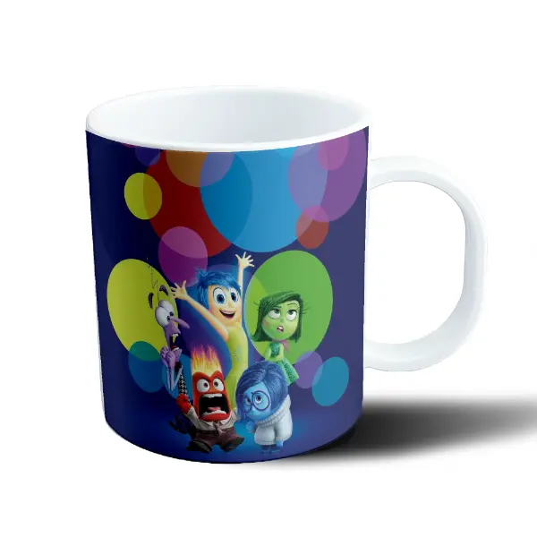 Taza de Plástico Intensamente Alegría Tristeza Ira Miedo Asco