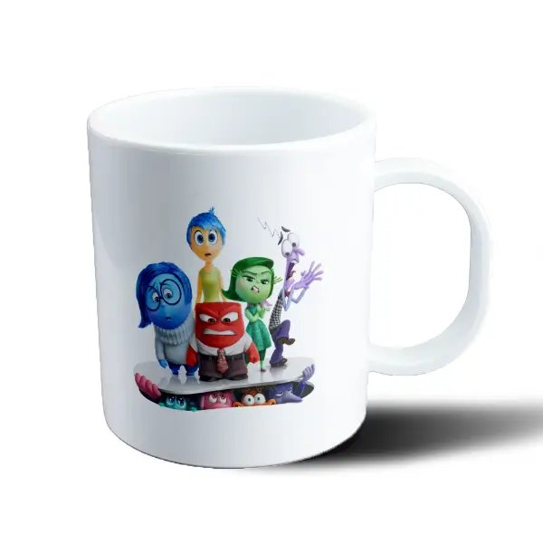 Taza de Plástico Intensamente Alegría Tristeza Ira Miedo Asco Ansiedad