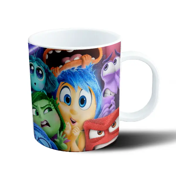 Taza de Plástico Intensamente Alegría Tristeza Furia Asco Miedo Ansiedad