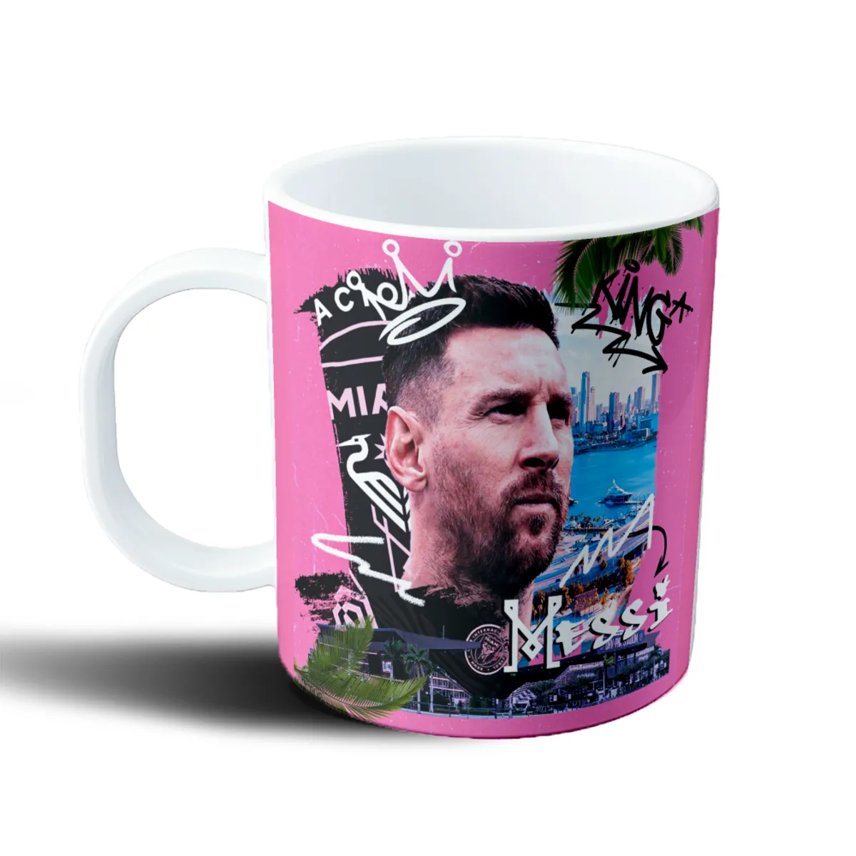 Taza de Plástico Inter Miami Messi King Miami - vista 2