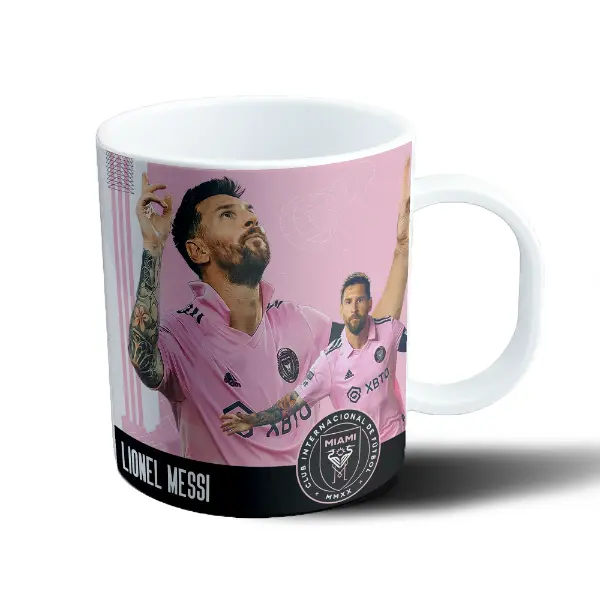 Taza de Plástico Inter Miami Lionel Messi Rosa