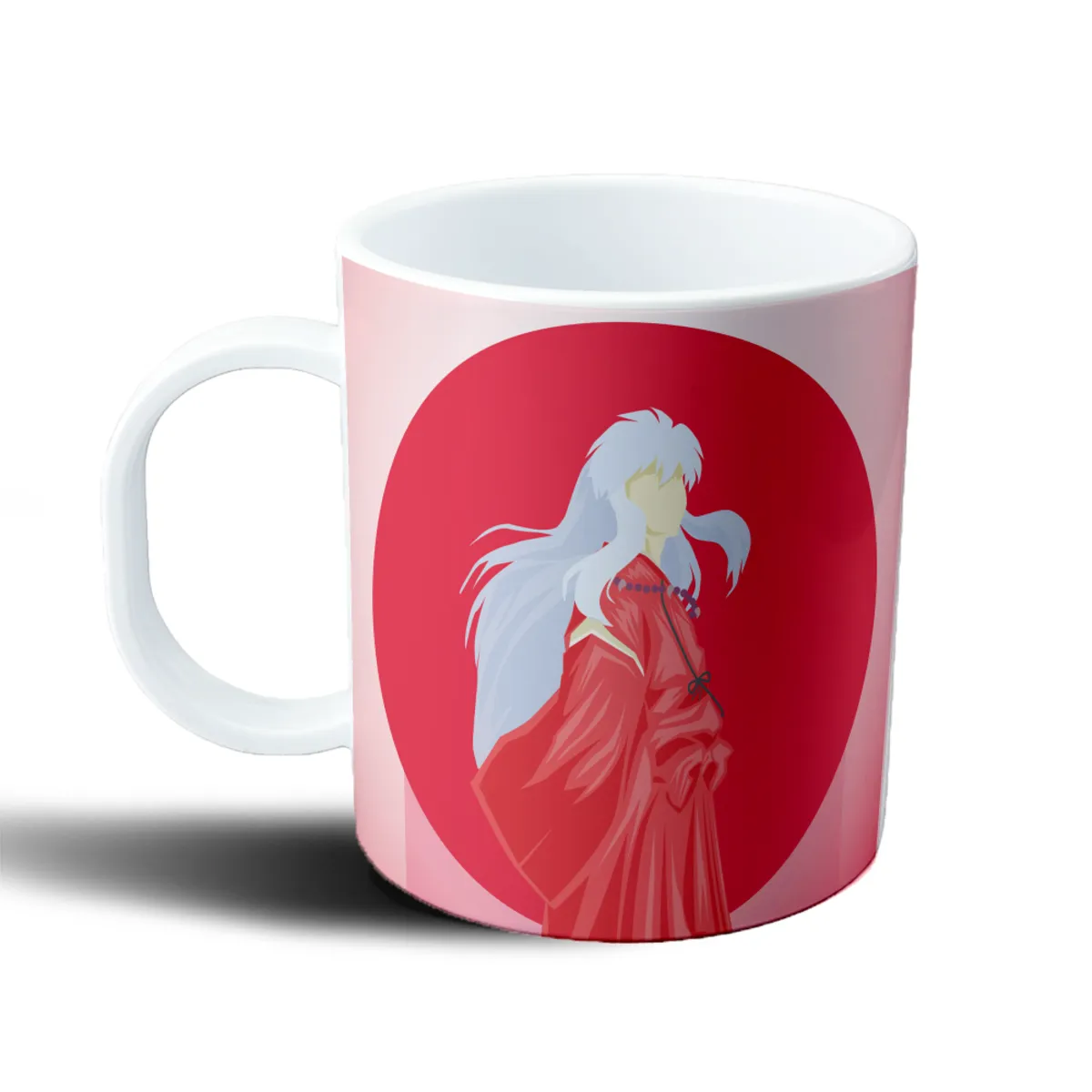 Taza de Plástico Inuyasha Silueta Roja - vista 2