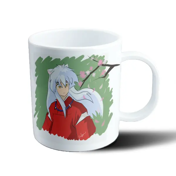 Taza de Plástico Inuyasha Sesshomaru con Sakura