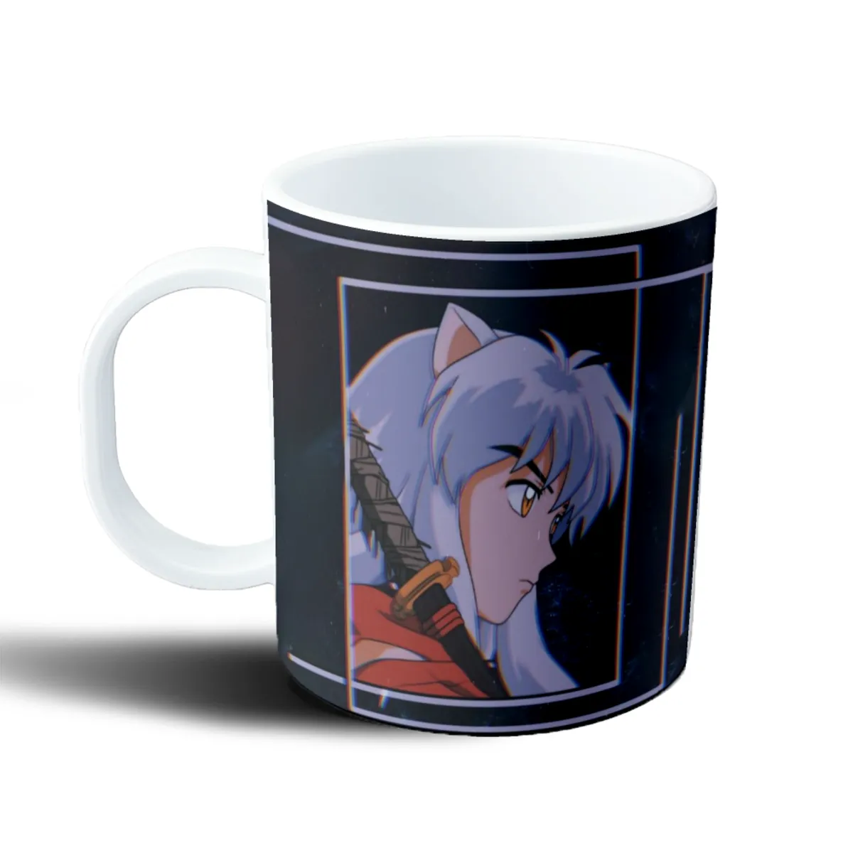 Taza de Plástico Inuyasha Perfil con Colmillo - vista 2