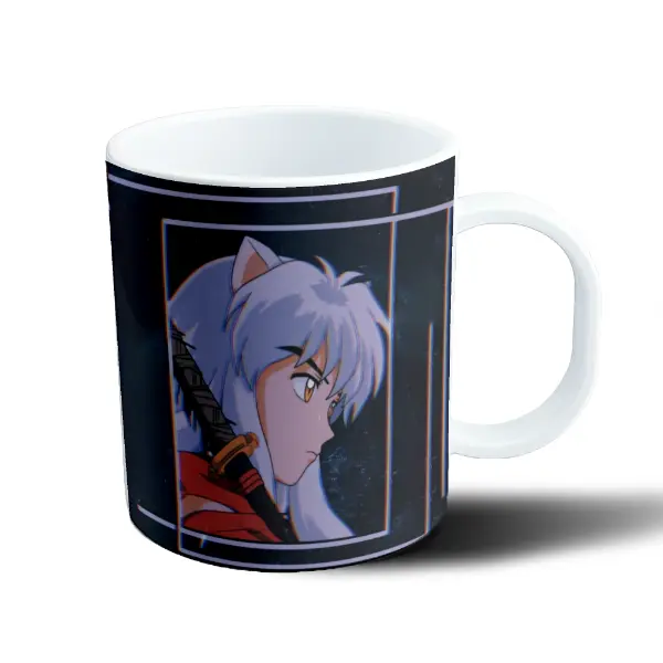 Taza de Plástico Inuyasha Perfil con Colmillo