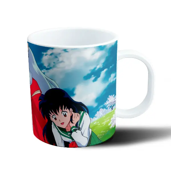 Taza de Plástico Inuyasha Kagome y Inuyasha