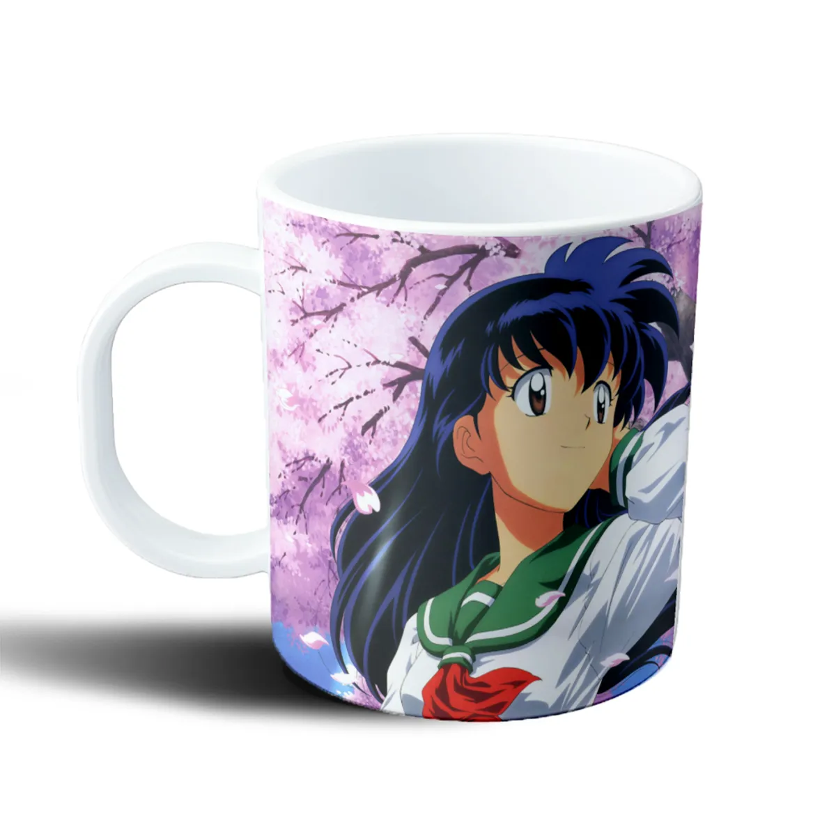 Taza de Plástico Inuyasha Kagome Higurashi con Sakuras - vista 2
