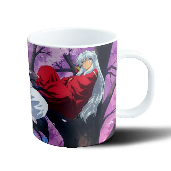 Taza de Plástico Inuyasha Kagome Higurashi con Sakuras