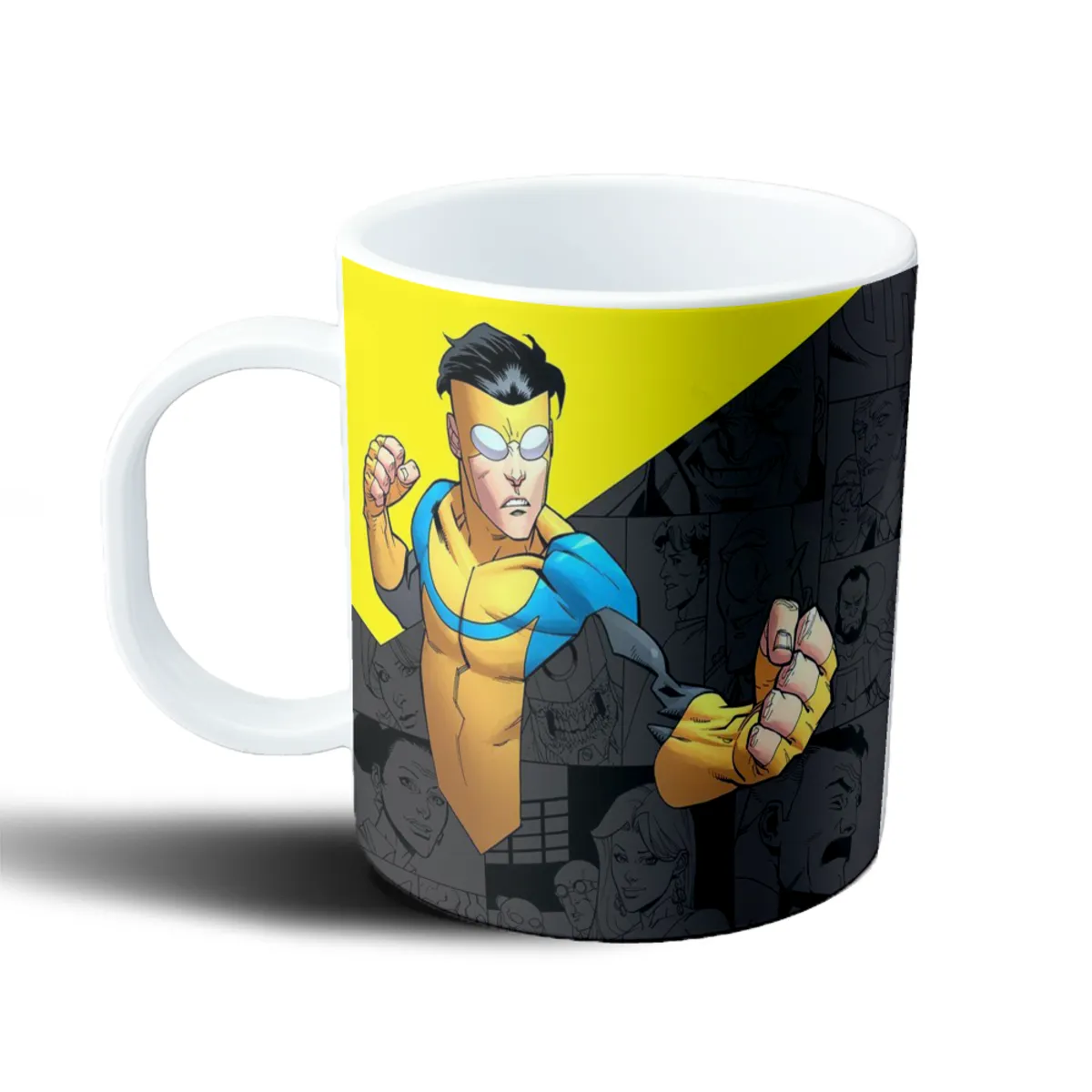 Taza de Plástico Invincible Mark Grayson en Pelea - vista 2