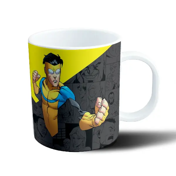Taza de Plástico Invincible Mark Grayson en Pelea