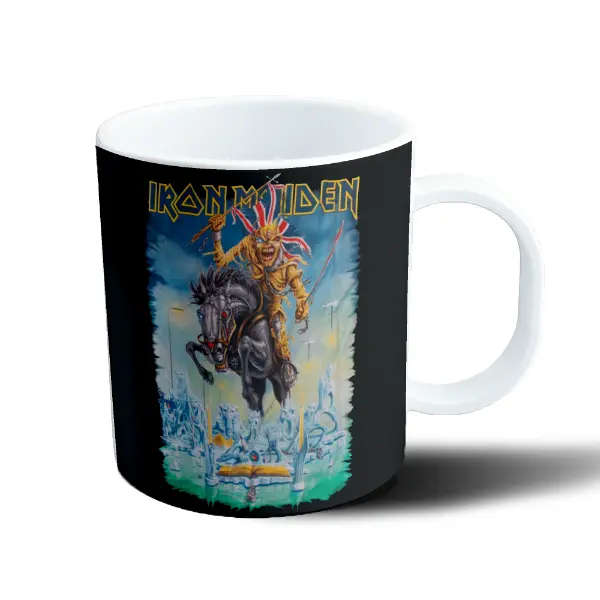 Taza de Plástico Iron Maiden Eddie Caballo Fantasma