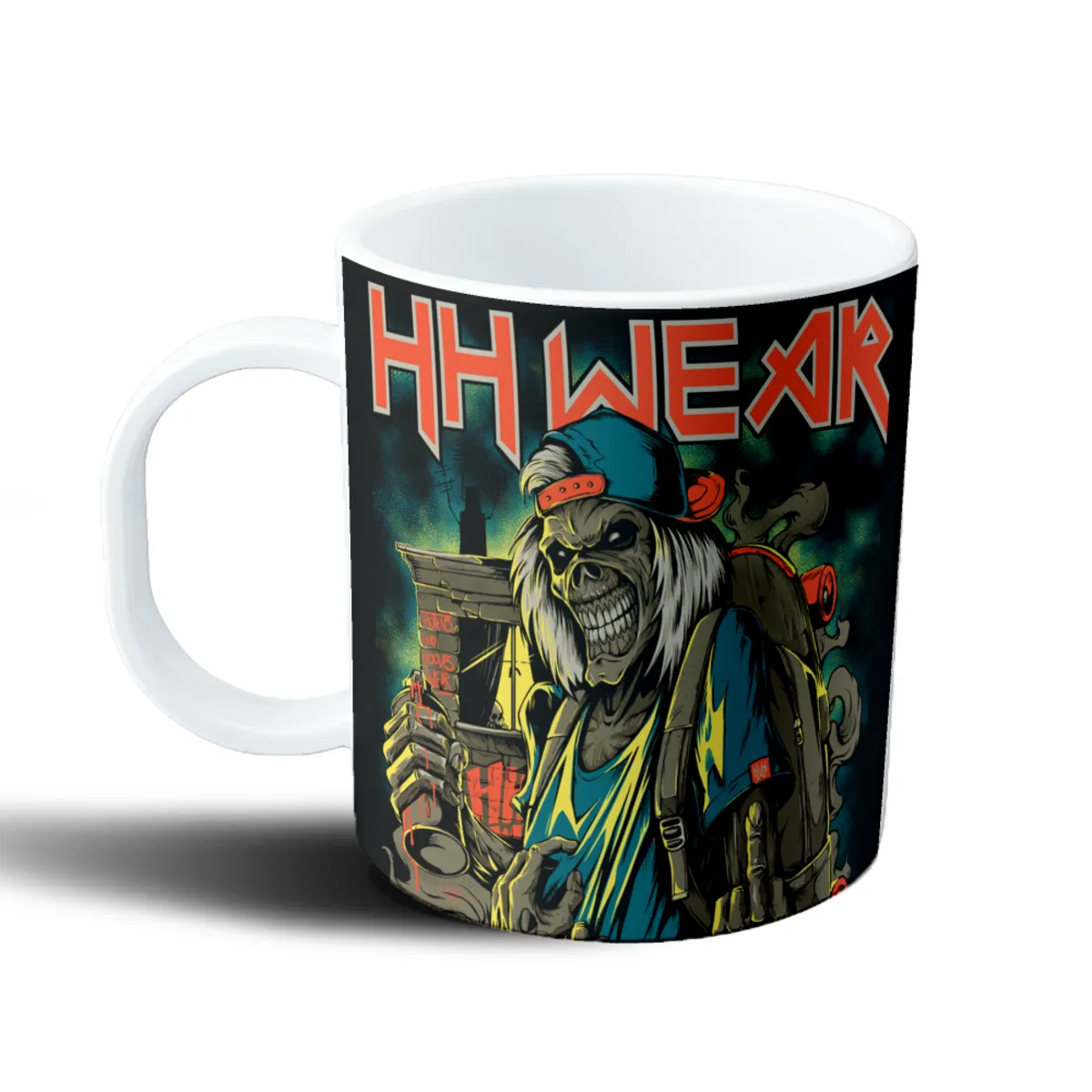 Taza de Plástico Iron Maiden Eddie Hip Hop Graffiti - vista 2