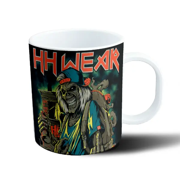 Taza de Plástico Iron Maiden Eddie Hip Hop Graffiti