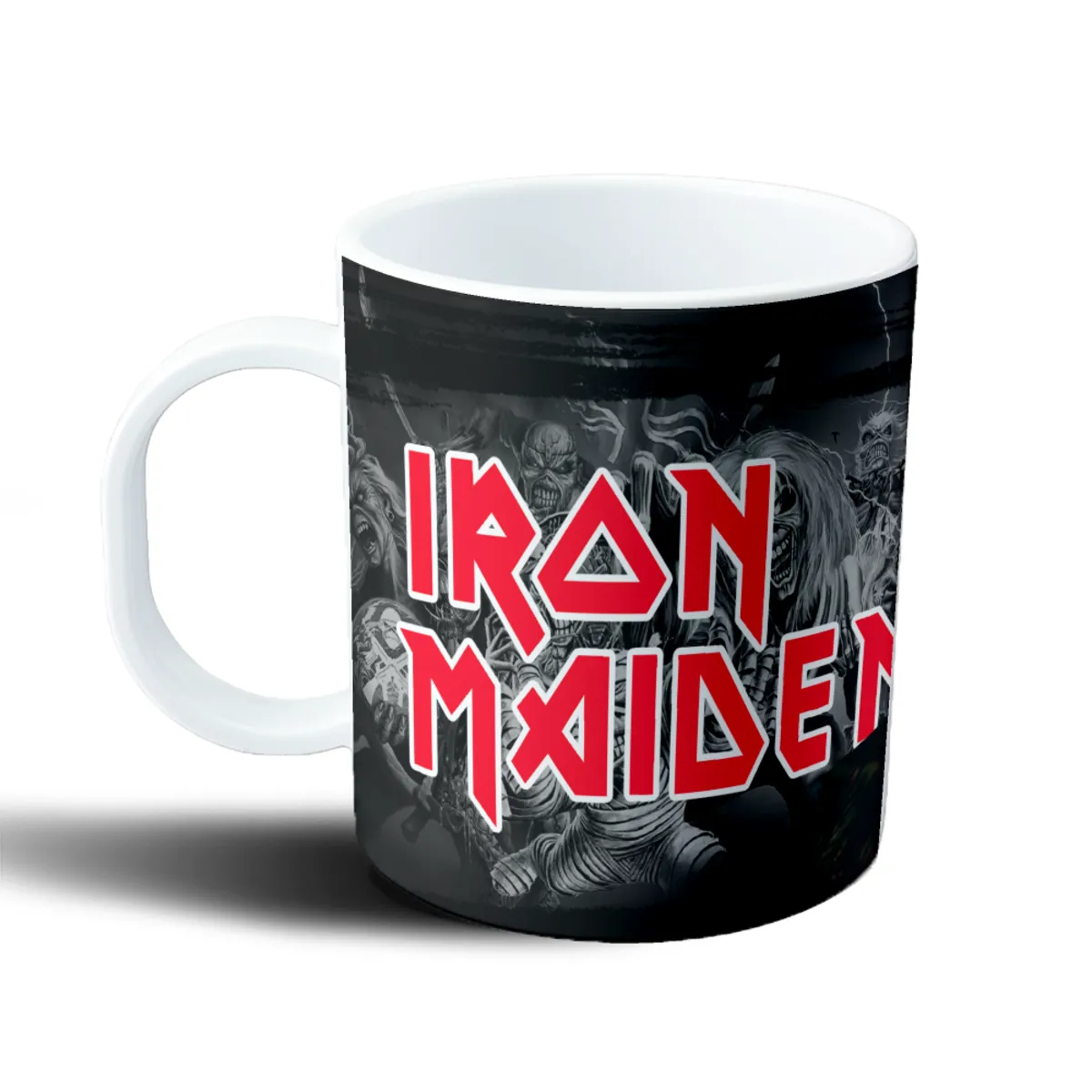 Taza de Plástico Iron Maiden Eddie Mascara Roja - vista 2