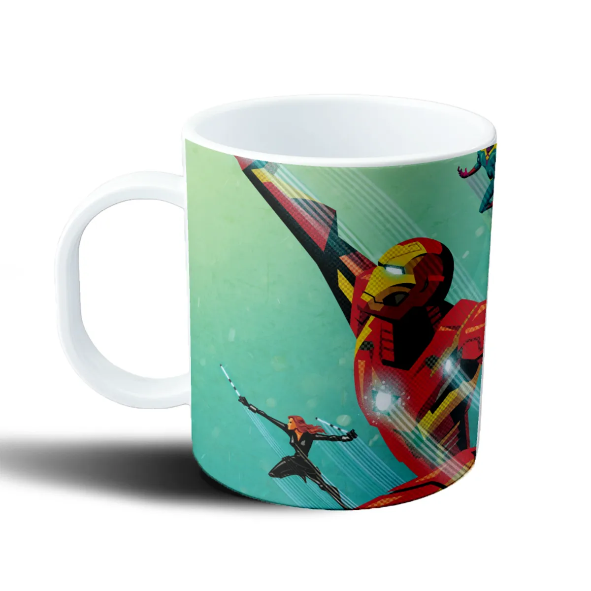 Taza de Plástico Iron Man Armadura Roja Vengadores - vista 2
