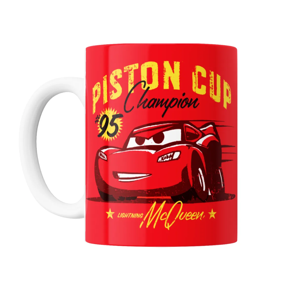 Taza de Cerámica Cars Rayo McQueen Piston Cup Campeón #95 - vista 2