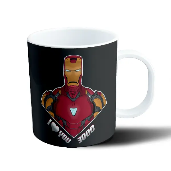 Taza de Plástico Iron Man I Love You 3000