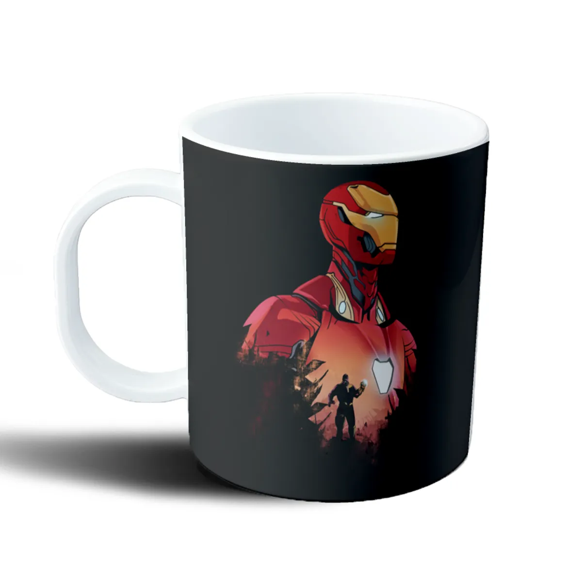 Taza de Plástico Iron Man Armadura Mark 50 con Thanos - vista 2